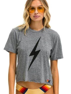 Aviator Nation Women's Bolt Boyfriend Tee- M